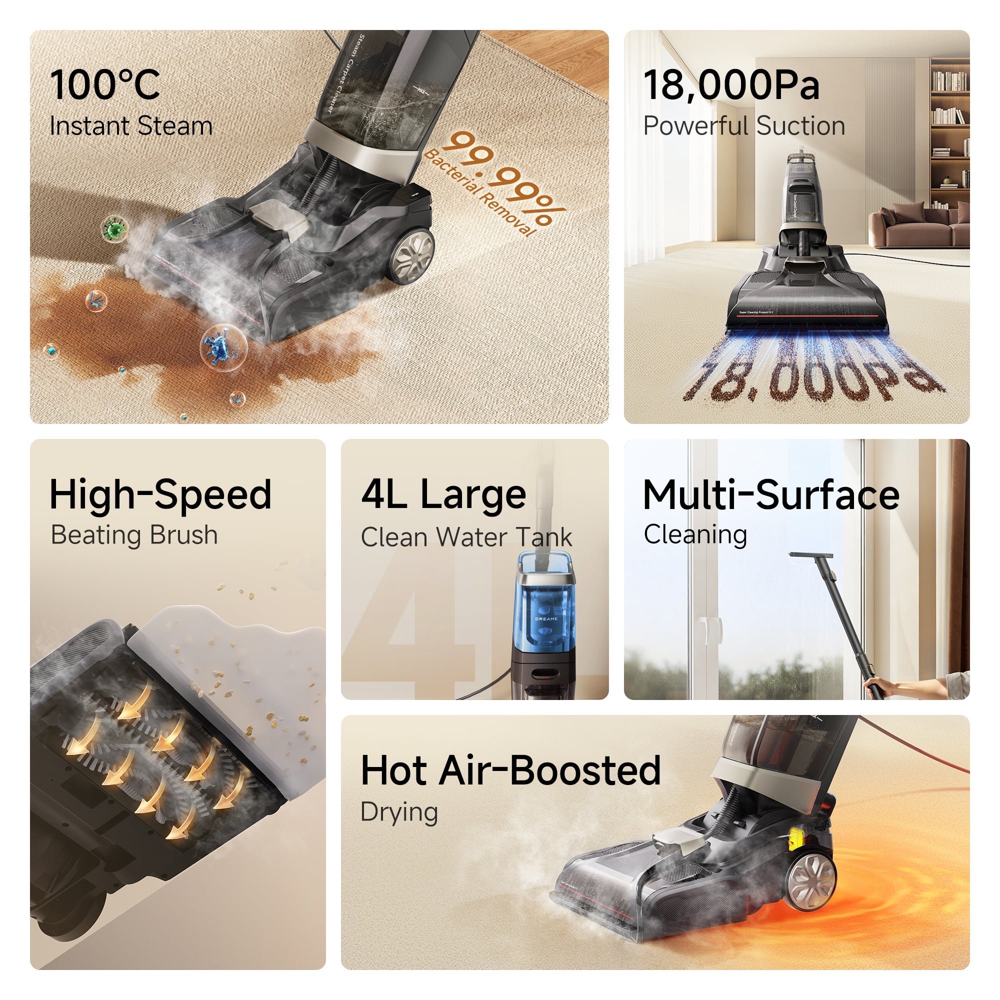 Dreame CU20 Pro Steam Carpet Cleaner