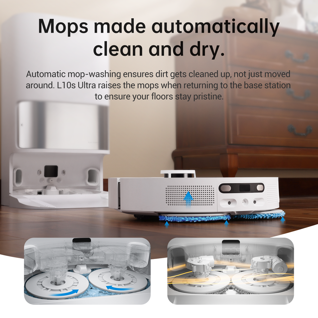 Dreame L10s Ultra Robot Vacuum and Mop with Self-Cleaning and Auto-Empty