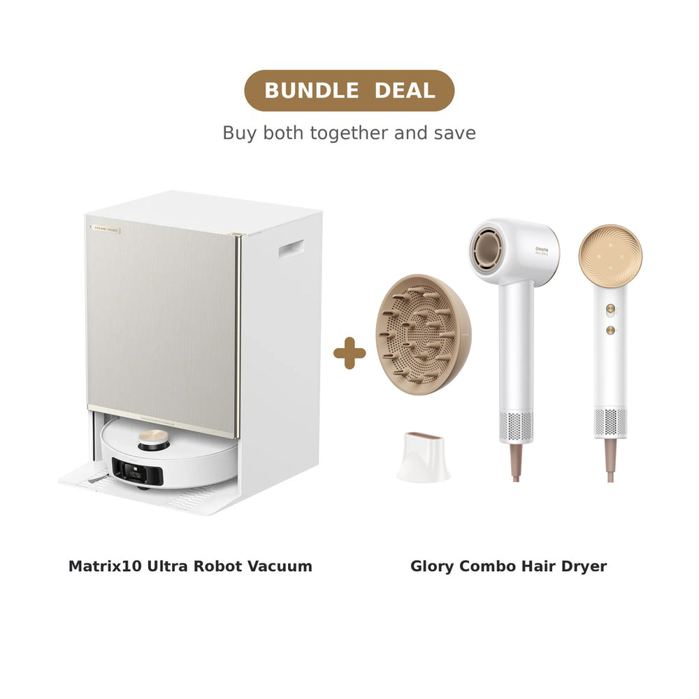 Dreame Matrix10 Ultra Robot Vacuum & Glory Combo Hair Dryer Bundle Offer